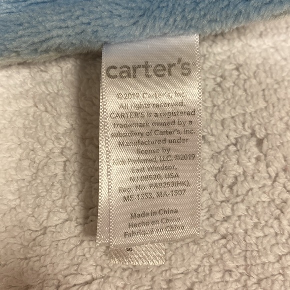 NWT Carter's Puppy Dog Lovey Security Blanket Blue with Brown Pup - Picture 6 of 7
